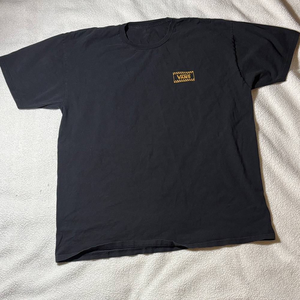Black T-Shirt with Gold Logo